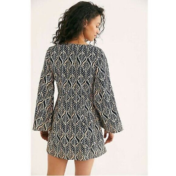 FREE PEOPLE GIA PRINT MINI DRESS - Picture 3 of 10